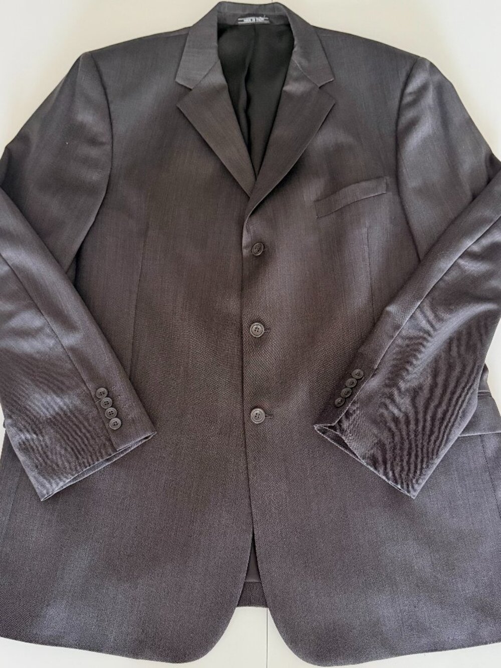 Santori Mens Super 120 Gray Sports Coat Size US 48LItalian Business Work